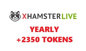 XHAMSTERLIVE YEARLY ULTIMATE MEMBERSHIP +2350 TOKENS